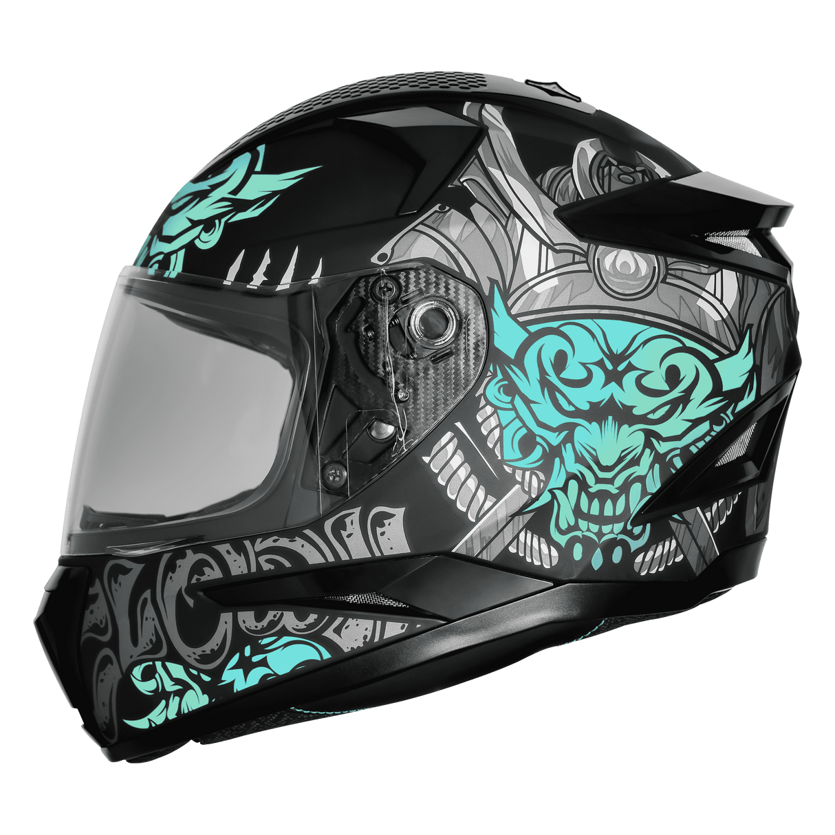 STEELBIRD SBH-35 DOT ROBOT 2.0 CLOWN FULL FACE HELMET