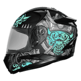 STEELBIRD SBH-35 DOT ROBOT 2.0 CLOWN FULL FACE HELMET