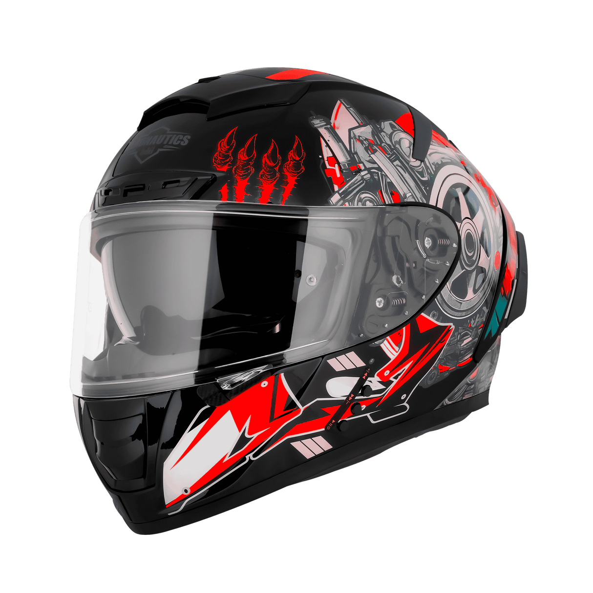 STEELBIRD SBH-32 ISS BT DOT TRICKSTER FULL FACE HELMET