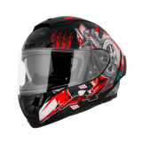 STEELBIRD SBH-32 ISS BT DOT TRICKSTER FULL FACE HELMET