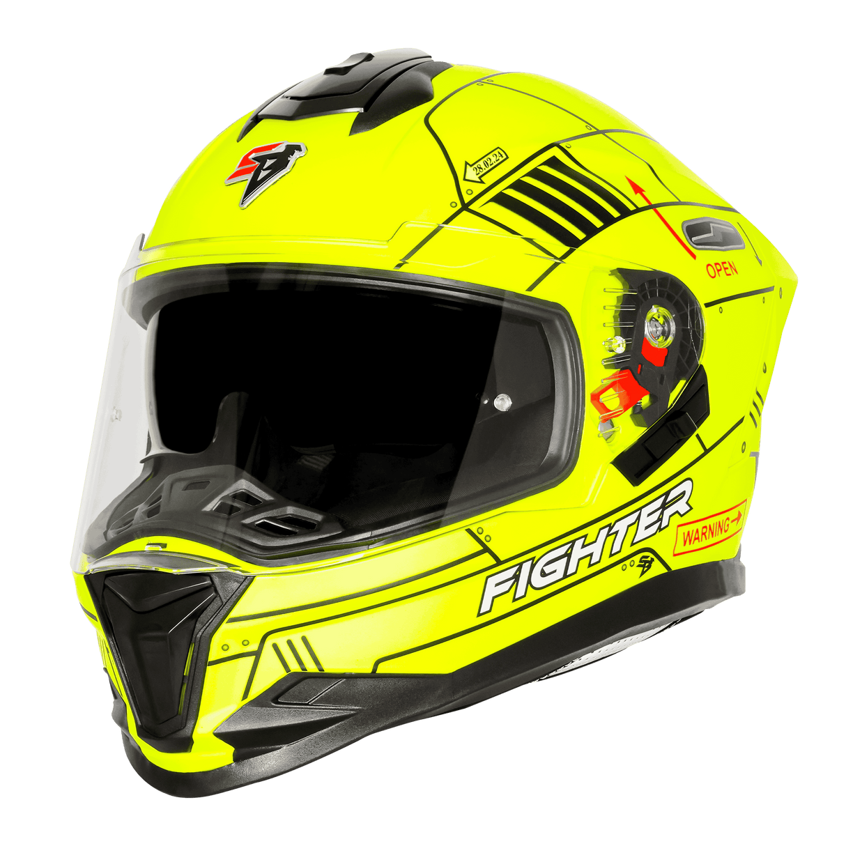 STEELBIRD SBH-57 FIGHTER F6 FULL FACE HELMET