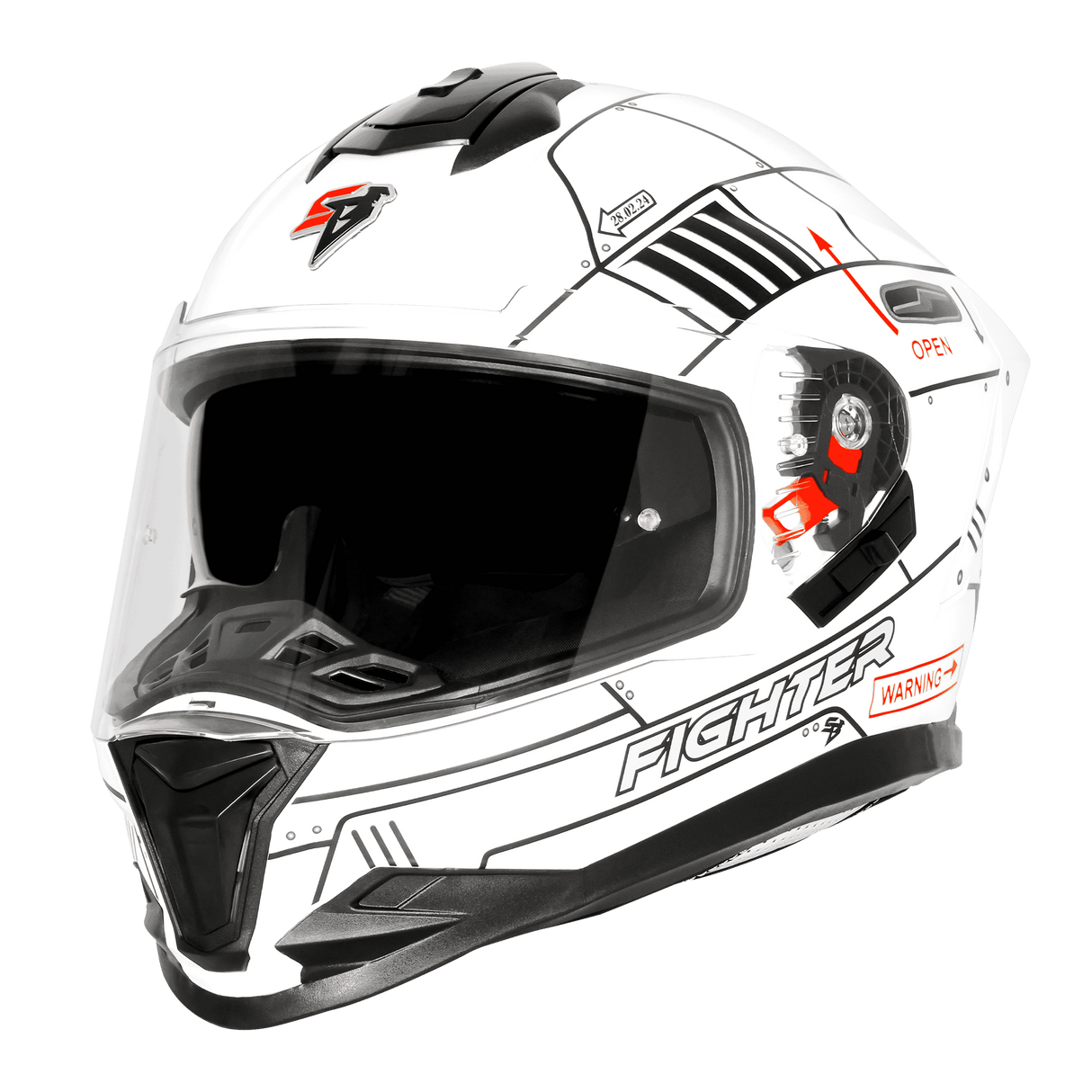 STEELBIRD SBH-57 FIGHTER F6 FULL FACE HELMET
