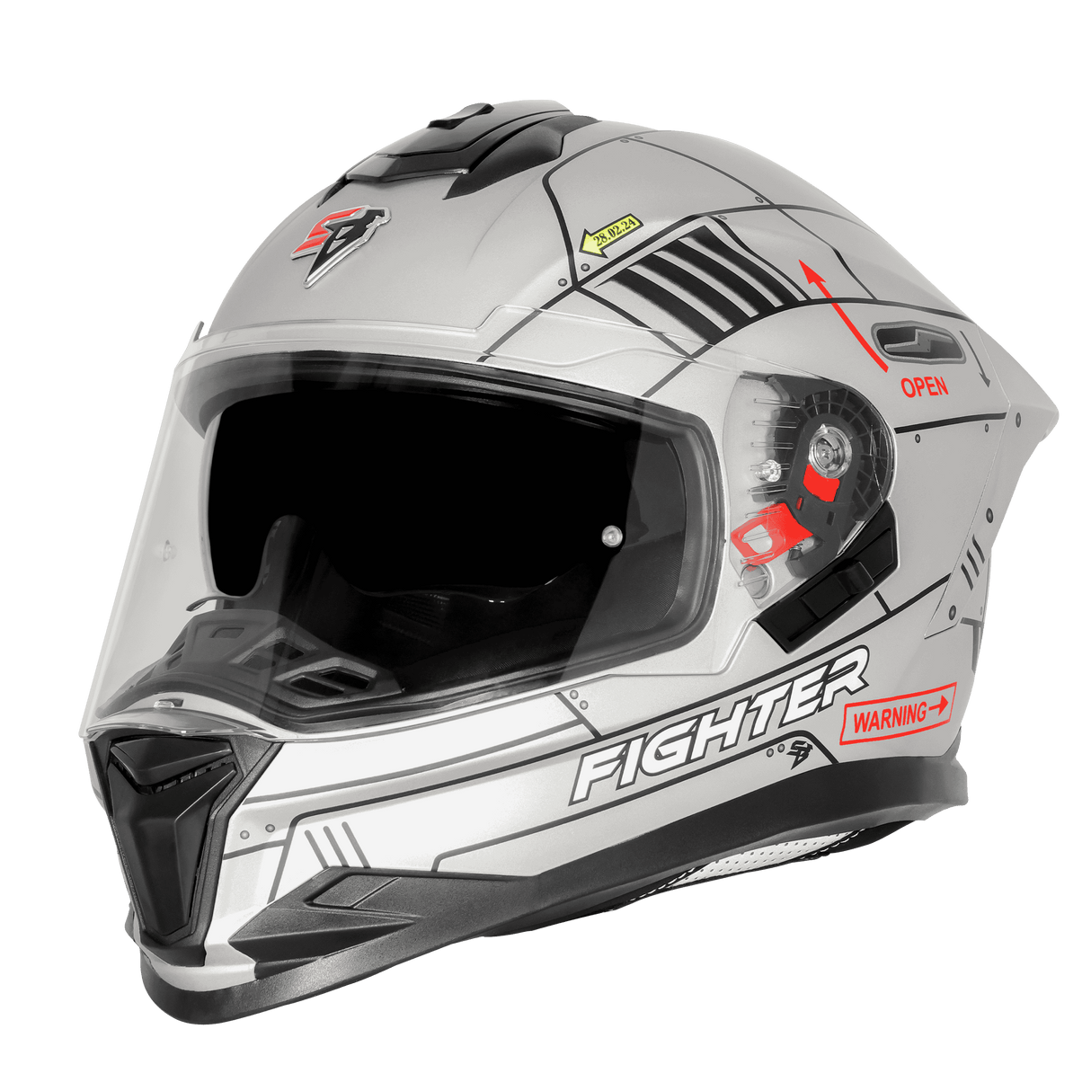 STEELBIRD SBH-57 FIGHTER F6 FULL FACE HELMET