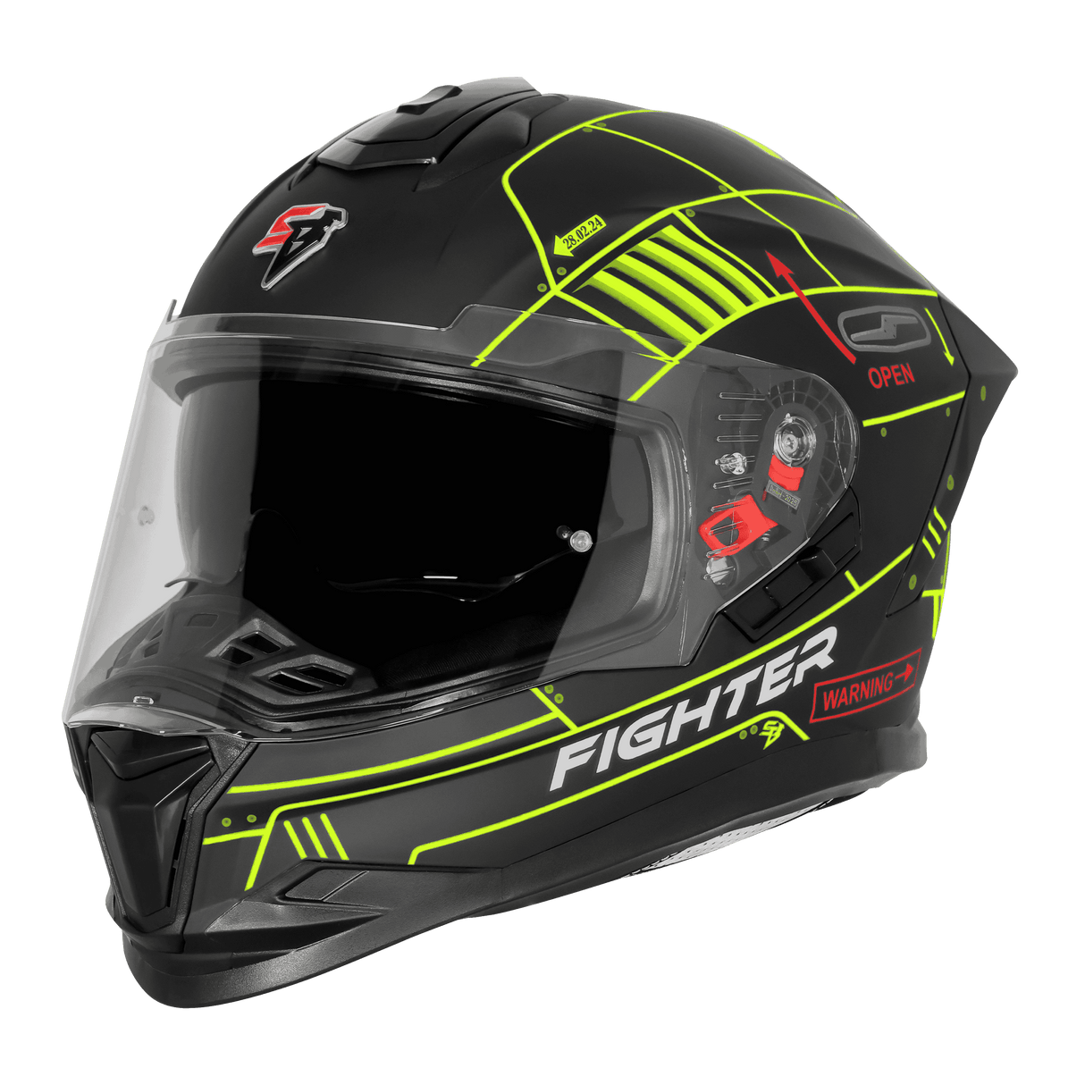 STEELBIRD SBH-57 FIGHTER F6 FULL FACE HELMET