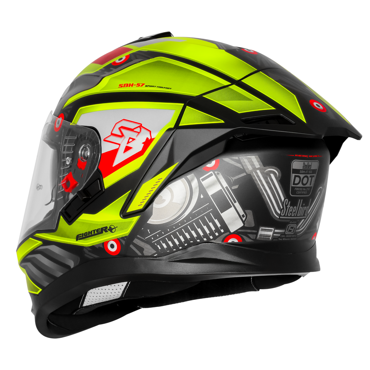 STEELBIRD SBH-57 FIGHTER F8 FULL FACE HELMET