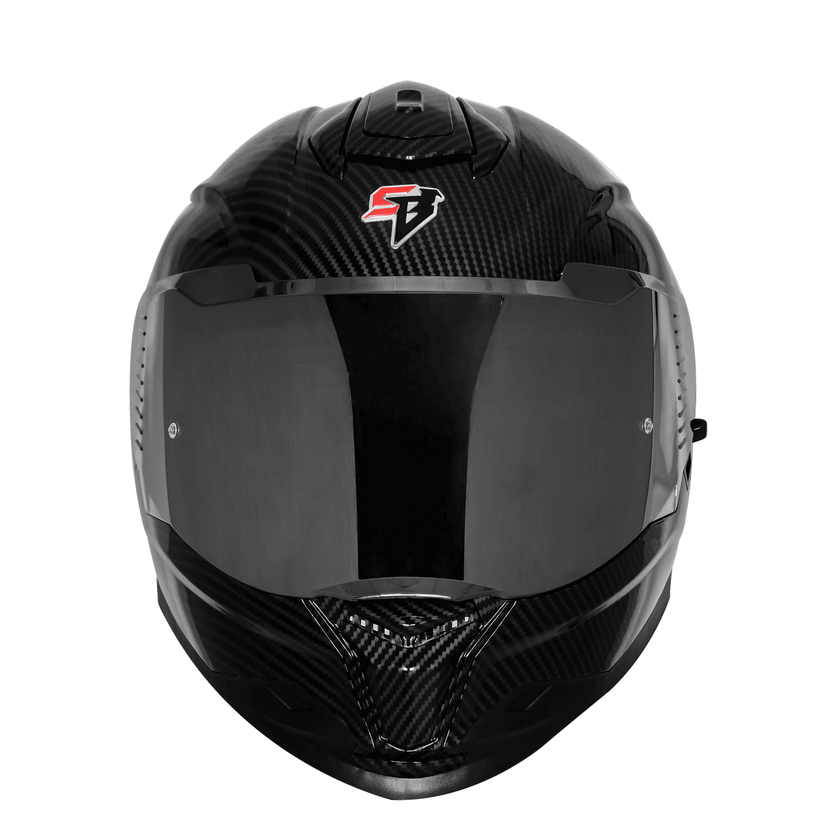 STEELBIRD SBH-57 ISS FIGHTER F11 CARBON FINISH FULL FACE HELMET
