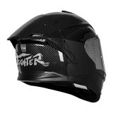 STEELBIRD SBH-57 ISS FIGHTER F11 CARBON FINISH FULL FACE HELMET