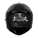 STEELBIRD SBH-57 ISS FIGHTER F11 CARBON FINISH FULL FACE HELMET