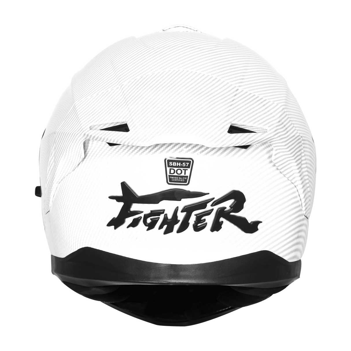 STEELBIRD SBH-57 ISS FIGHTER F11 CARBON FINISH FULL FACE HELMET