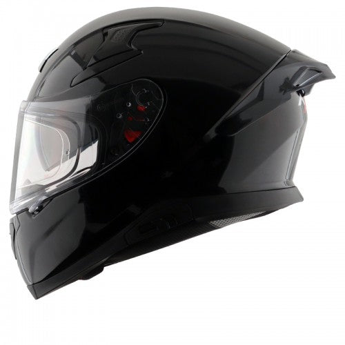 APEX SOLID BLACK FULL FACE HELMET