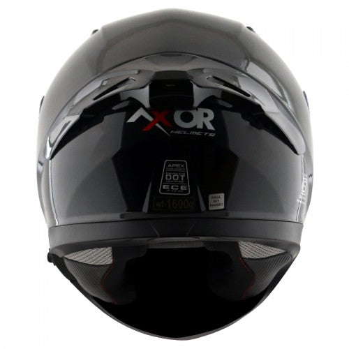 APEX SOLID BLACK FULL FACE HELMET