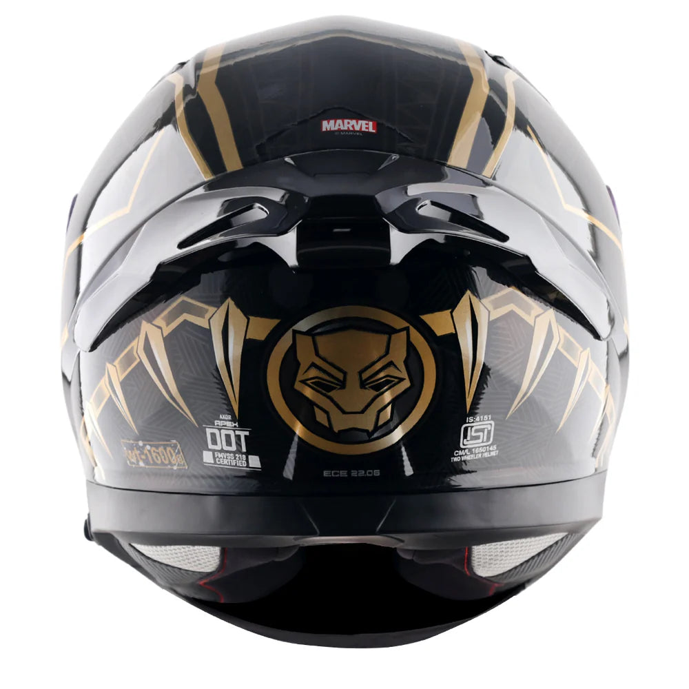 APEX MARVEL BLACK PANTHER FULL FACE HELMET