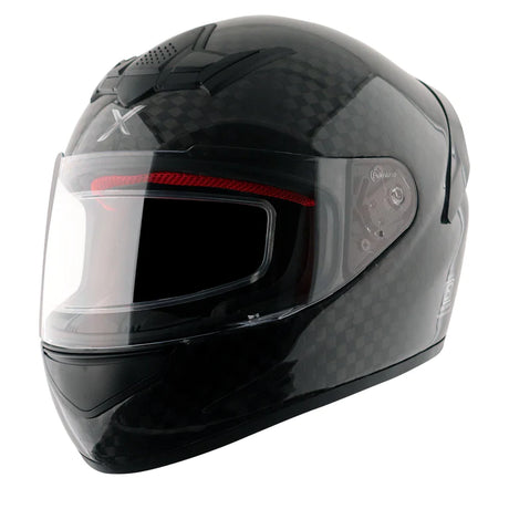 AXOR RAGE CARBON FIBER BIG CHECKS GLOSS FULL FACE HELMET