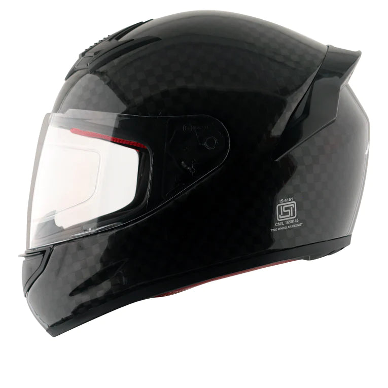 AXOR RAGE CARBON FIBER BIG CHECKS GLOSS FULL FACE HELMET