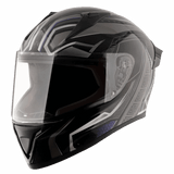 VEGA BOLT BLACK PANTHER FULL FACE HELMET