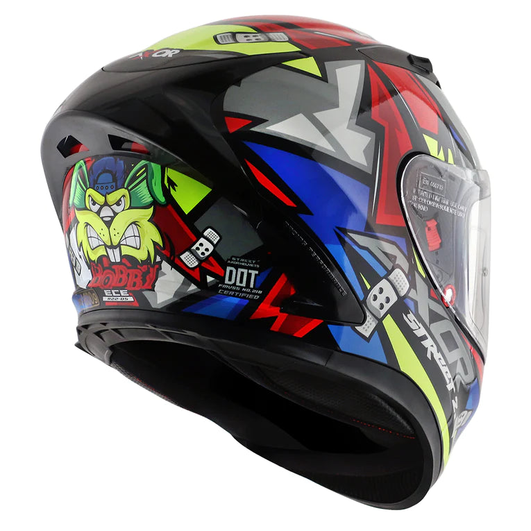 STREET BOBBY FULL FACE HELMET