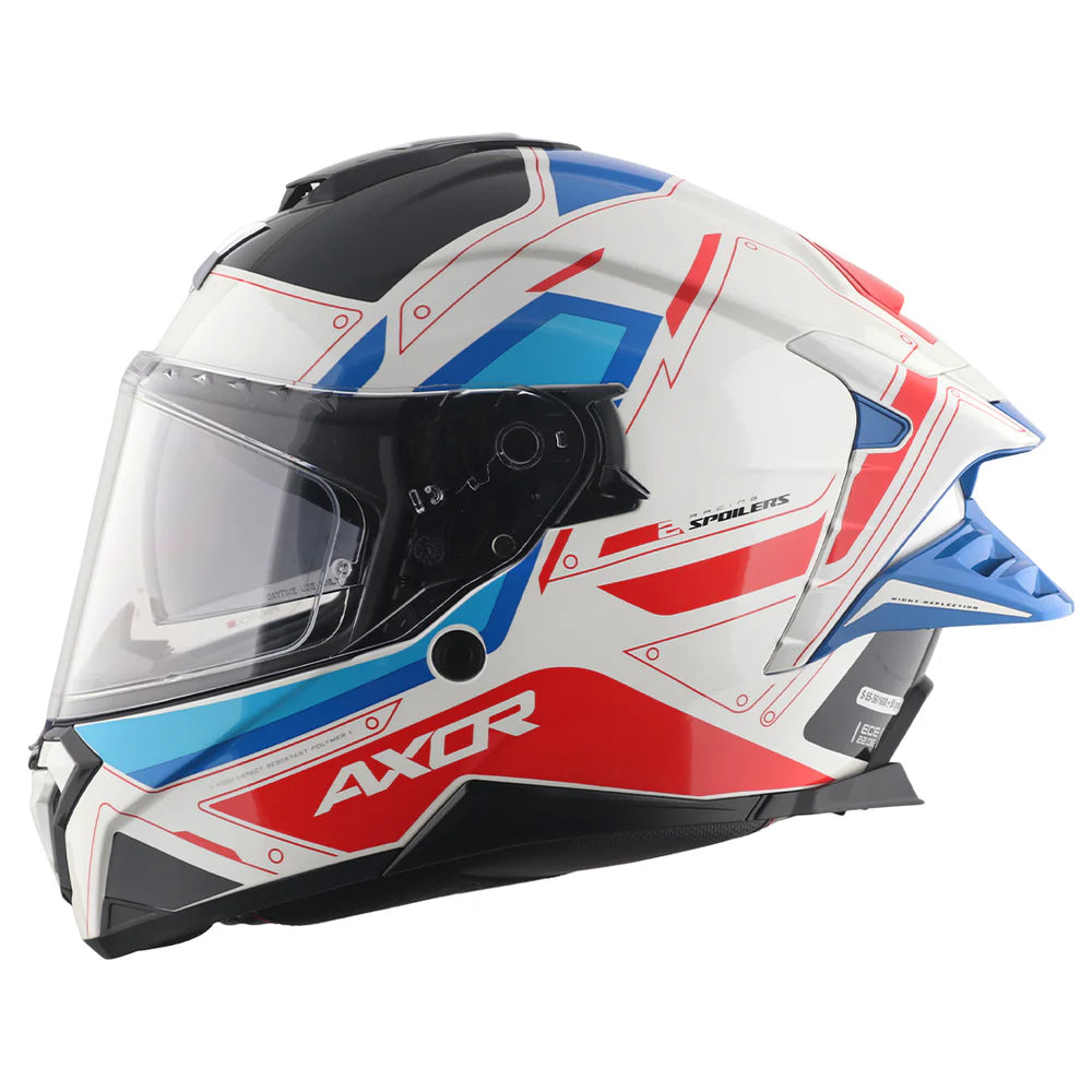 AXOR BRUTALE RYDEN DUAL SPOILER FULL FACE HELMET