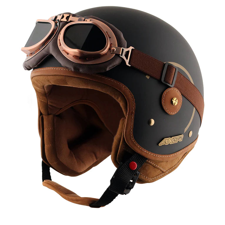 AXOR CHE OPEN FACE HELMET WITH RUIN GOGGLE