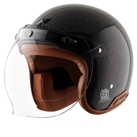 AXOR JET CARBON FIBER OPEN FACE HELMET