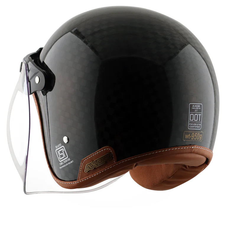 AXOR JET CARBON FIBER OPEN FACE HELMET