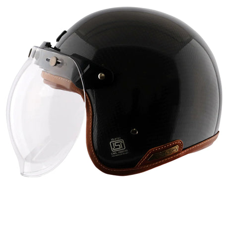 AXOR JET CARBON FIBER OPEN FACE HELMET