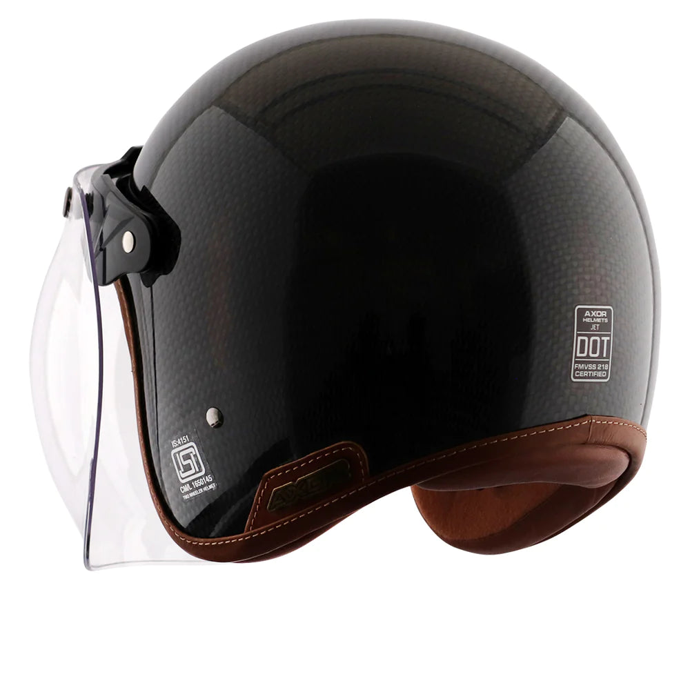 AXOR JET CARBON FIBER OPEN FACE HELMET