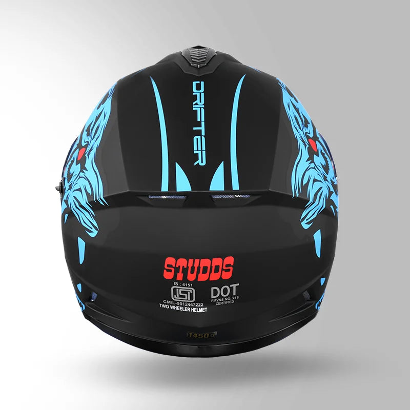 STUDDS DRIFTER D2 DECOR FULL FACE HELMET