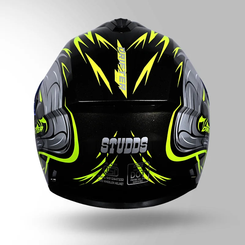 STUDDS DRIFTER D4 DECOR FULL FACE HELMET
