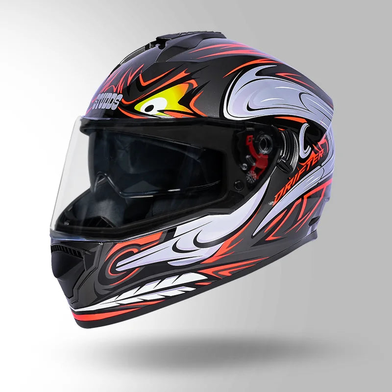STUDDS DRIFTER D4 DECOR FULL FACE HELMET
