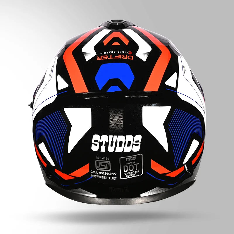 STUDDS DRIFTER D5 DECOR FULL FACE HELMET