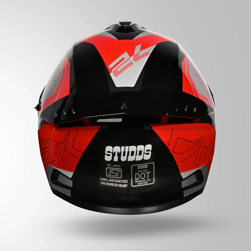STUDDS DRIFTER D6 REBELLION CHAMELEON FULL FACE HELMET