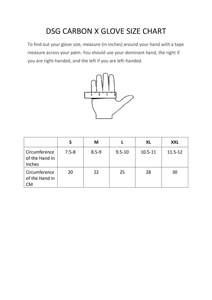 DSG Carbon X V1 Riding Glove