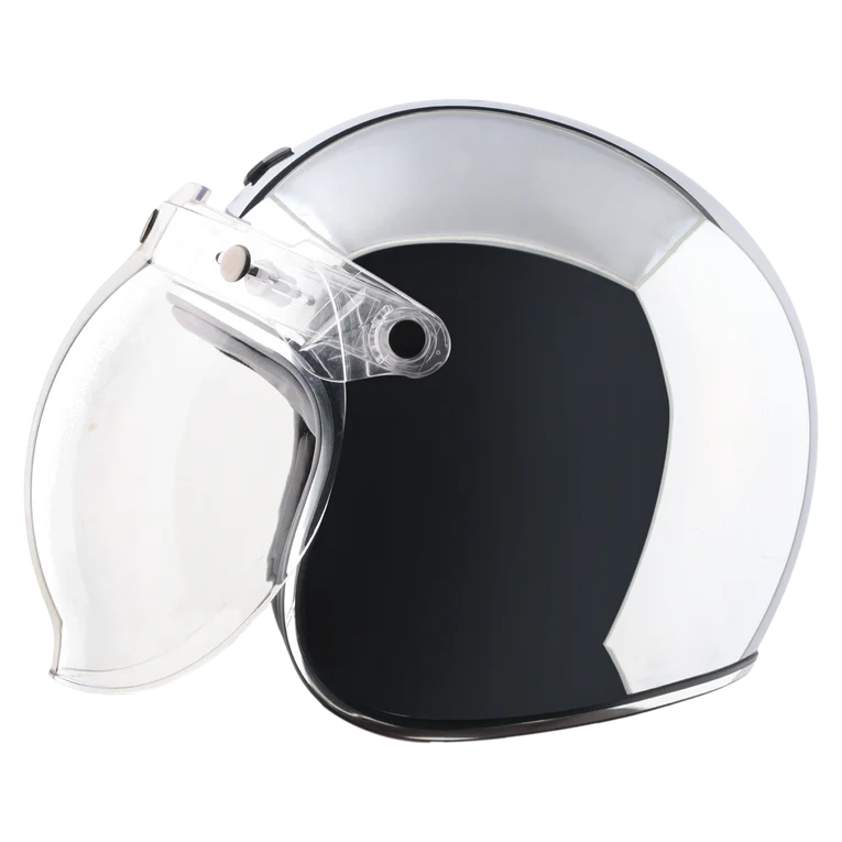 AXOR RETRO JET CHROME OPEN FACE HELMET