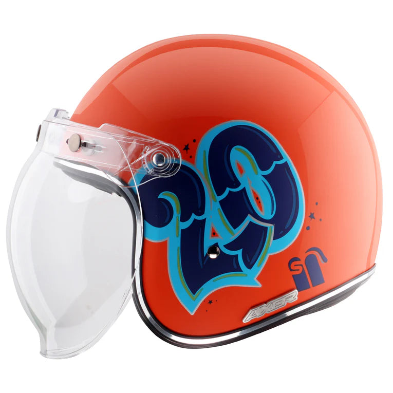 AXOR RETRO JET SPORTZ C13 OPEN FACE HELMET