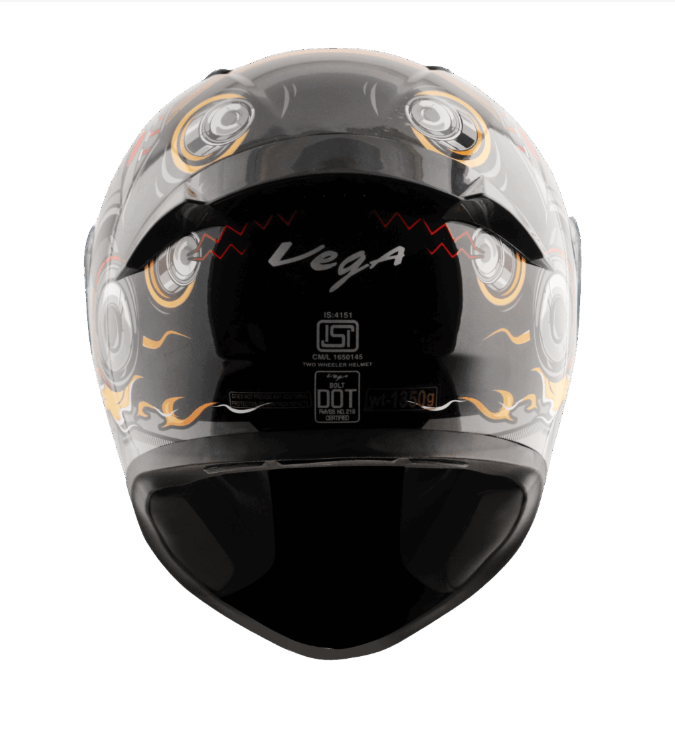 VEGA BOLT SUPERHERO FULL FACE HELMET