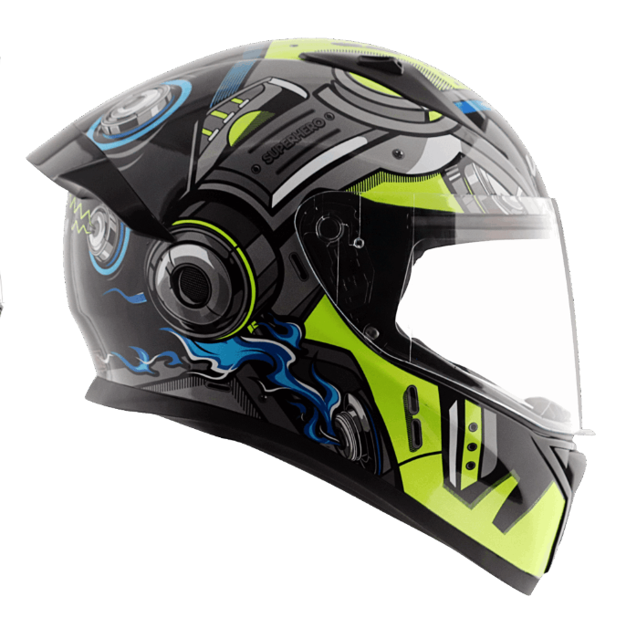 VEGA BOLT SUPERHERO FULL FACE HELMET