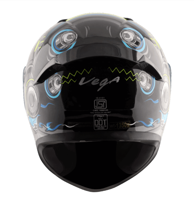 VEGA BOLT SUPERHERO FULL FACE HELMET