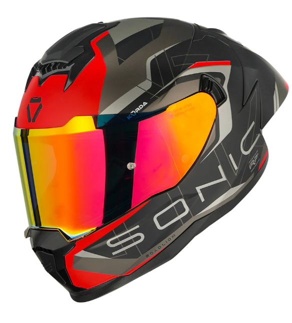 KORDA SONIC GP ROADLION FULL FACE HELMET