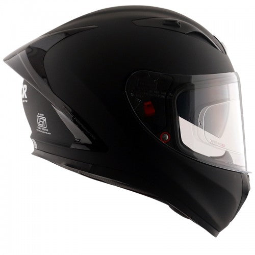 STREET SOLID BLACK  FULL FACE HELMET