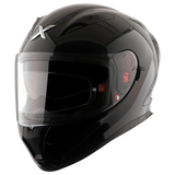 STREET SOLID BLACK  FULL FACE HELMET