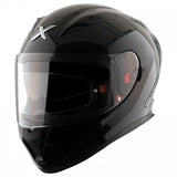 STREET SOLID BLACK  FULL FACE HELMET