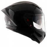 STREET SOLID BLACK  FULL FACE HELMET