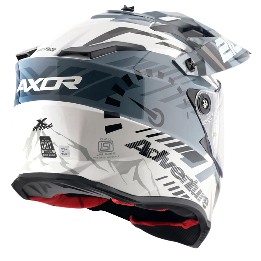 AXOR X-CROSS DUAL VISOR SPEEDOMETER FULL FACE HELMET