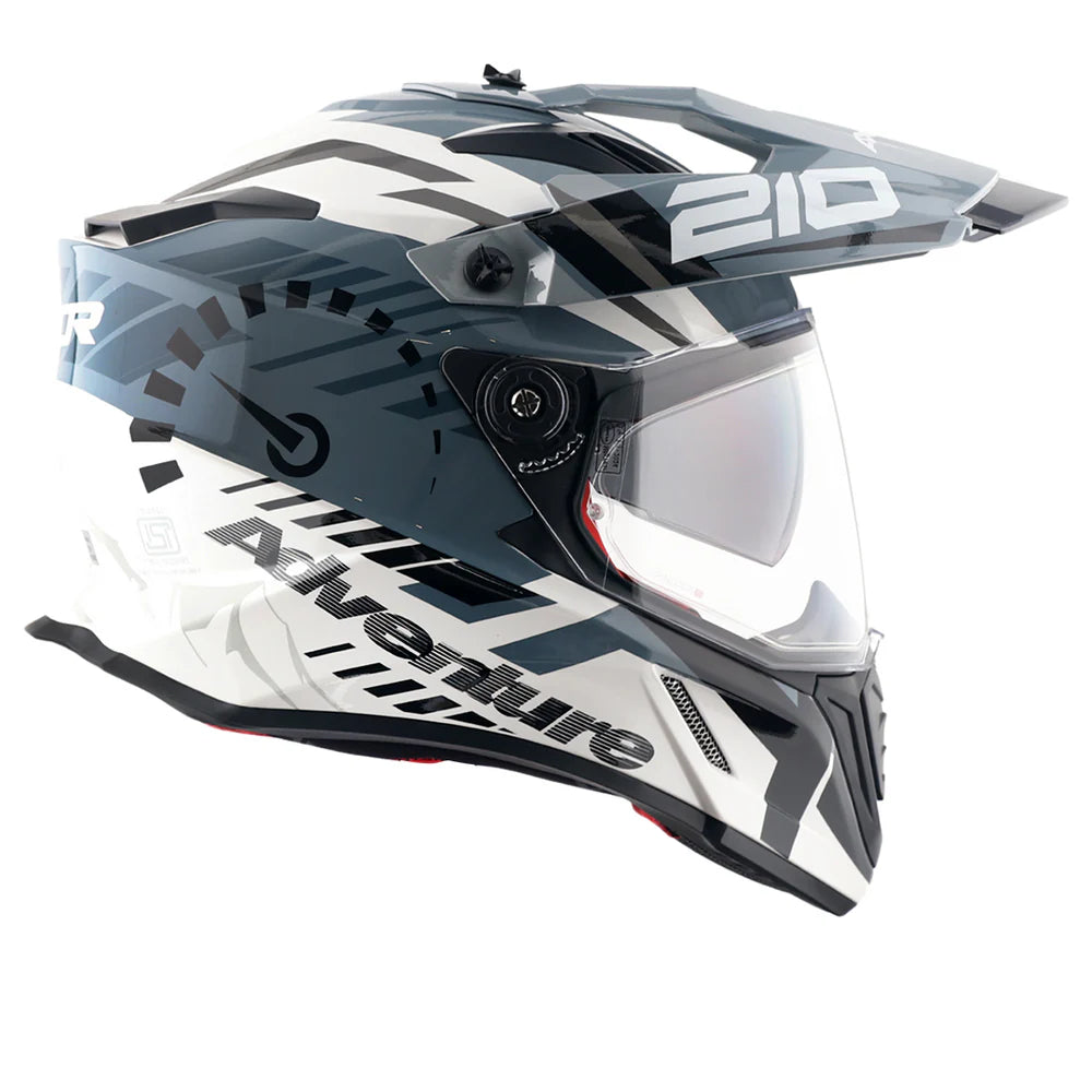 AXOR X-CROSS DUAL VISOR SPEEDOMETER FULL FACE HELMET
