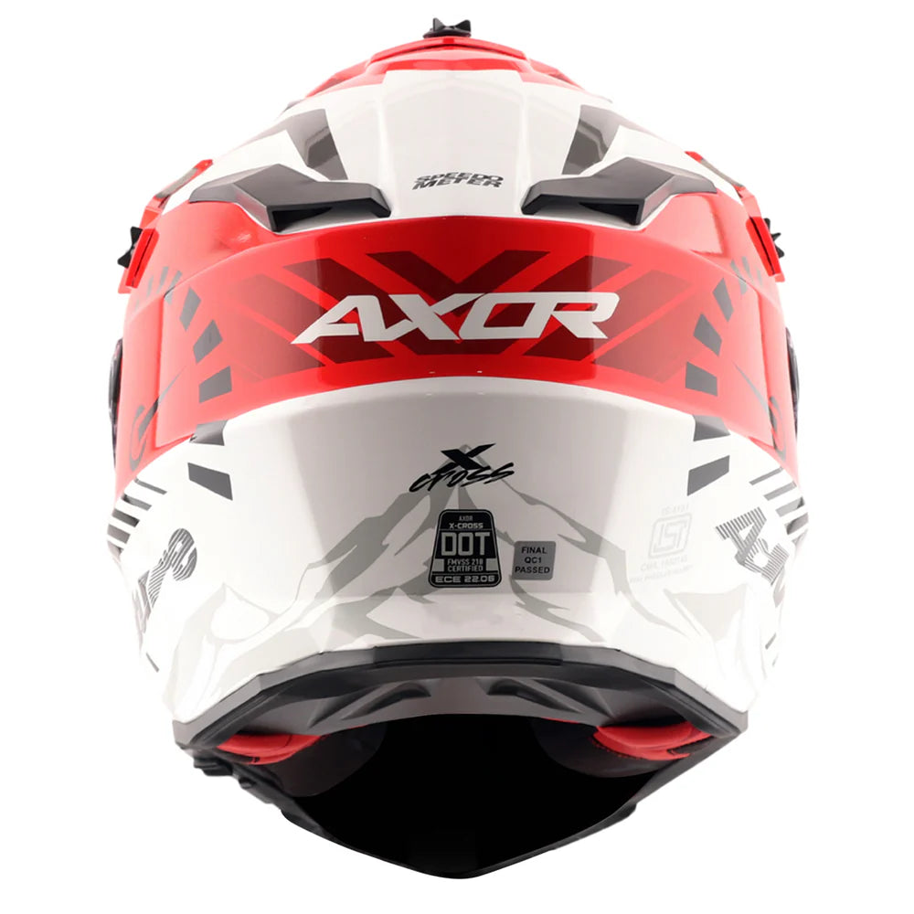 AXOR X-CROSS DUAL VISOR SPEEDOMETER FULL FACE HELMET