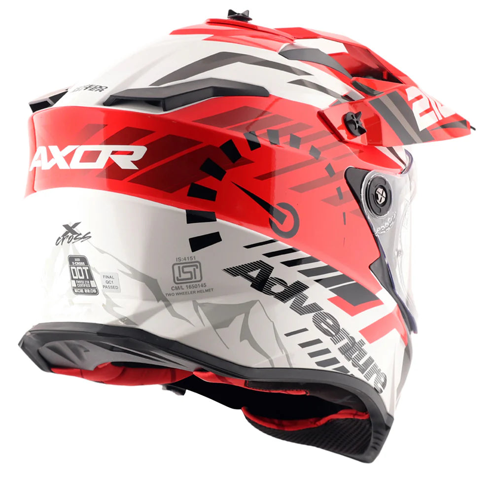 AXOR X-CROSS DUAL VISOR SPEEDOMETER FULL FACE HELMET