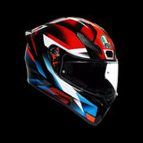 AGV K1 S FULL FACE HELMET - FASTLAP BLACK/RED/BLUE (ISI & ECE2206)
