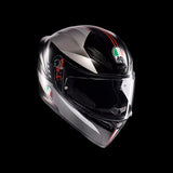 AGV K1 S FULL FACE HELMET - LAP MATT BLACK/GREY/RED (ISI & ECE2206)