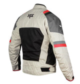 XTS Speedway Off White Grey Red Riding Jacket