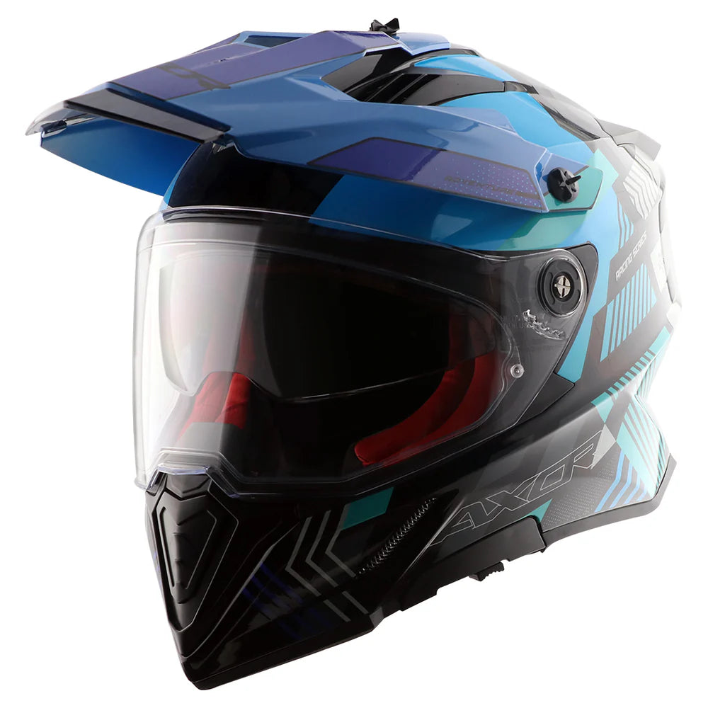 AXOR X-CROSS DUAL VISOR GAMBLING FULL FACE HELMET